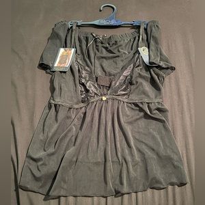 Black Rachel Roy Cami Doll Lingerie Set